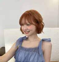 【7/19(日)19:00​〜​】無料カットブリーチWカラーモデル🍒肩上ボブ・2回来店可能な方限定🎀