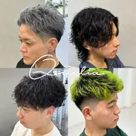 【メンズフルコース】カット+カラー+デザインパーマ+5stepトリートメント