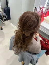 ハーフアップ