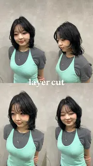 🤎海外風𝐥𝐚𝐲𝐞𝐫 𝐜𝐮𝐭🍒ガッツリレイヤーで360℃可愛く仕上げたい方🫶🏻