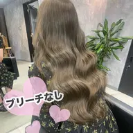 【ブリーチなしで明るくしたい方に🌟】ブリーチなしWカラー➕カット➕3stepトリートメント