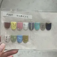 【Foot】ジェルオフ有 ワンカラーワンポイント