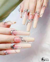 (Extra Long 2X,3X) チップ長さ出し10本+パーツつけ放題 ¥16,500