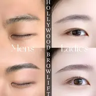 ご新規様限定👑HBL (ハリウッドブロウリフト) 【オーガニックwax使用/間引き・メイク込】メンズ可🚹◎