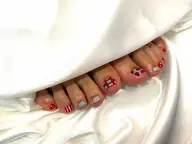 【Foot】🌷《お花/チェック/ツイード》持ち込み10本アート/⚠️事前に参考画像お送りいただける方限定