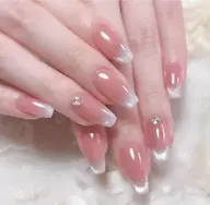 韓国で大人気‼️韓国ムルグァン（うる艶）ちゅるんネイル💅オフ無料✨