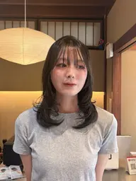 💜🦋カット＋ブリーチなしダブルカラー＋5stepトリートメント🤍
