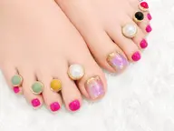 【foot】🌷親指2本アート(オフ込み)
