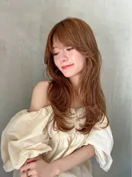【明るくしたい方、透明感のあるカラーにしたい方におすすめ💎✨️】ブリーチなしダブルカラー➕1stepトリートメント💖
