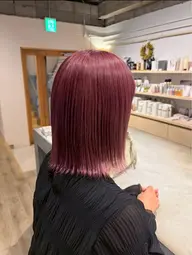 ダブルカラー+バイカルテヘアエステ(ブロー込)