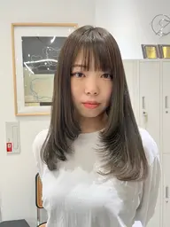 【透明感✨オススメメニュー🎀】 ブリーチ無しダブルカラー(ケアカラーに変更の場合は+2000円)
