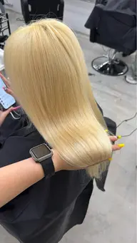 💭ハイトーンカラー💭【2回ブリーチ+オンカラー+】(ケアトリートメント付🫧)