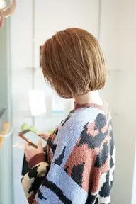 【✨ボブにしたい方限定✨】 デザインカット ＋ 透明感カラー ＋ トリートメント