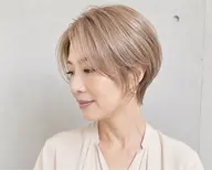 【低アルカリカラー使用】カット➕✨明るい白髪染めフルカラー✨➕3ステップトリートメント¥7500