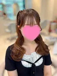 お出かけ前に簡単ヘアセット♡