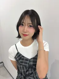【🦋ボブ×透明感カラー🦋】似合わせカット+ワンカラー|韓国風・切りっぱなし(ボブ限定).𖥔 ݁ ˖༘⋆𐦍⊹₊ ⋆
