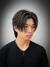 💫男はこれでしょ‼️men'sカット+メッシュハイライト🦚