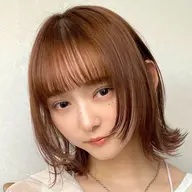 【✨人気メニュー✨】ボブカット+暖色系カラー🌈うる艶トリートメント 炭酸泉シャンプー☘️🌈❤️