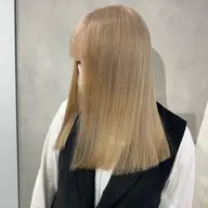 🫧艶サラメニュー🫧【髪質改善】酸性ストレート(ブリーチ毛でも可)[カット]+[全体酸性ストレート]