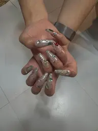 【オフ有無】🌝HAND 長さ出しワンカラー/ラメグラ🌝