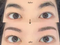 【まつ毛パーマ➕眉毛WAX】パリジェンヌラッシュリフトor立ち上げカール(+¥500)で変更できます