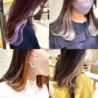 シールエクステで作るインナーカラー🌈 ¥3300
