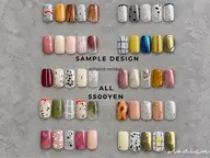 🍠秋nuancesample🍁付け替えオフ無料◎フィルイン・パラジェル＋1100円で変更可☆