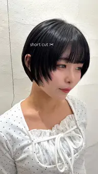 (朝限定)ショートorショートボブカット˚✧₊⁎(3分スパ付)