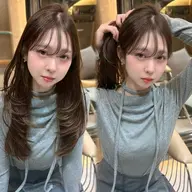 🩶韓国レイヤーカット＋透明感カラー＋スチームTR ¥8,400🩶