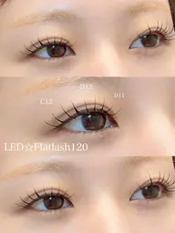 LED☆フラットラッシュ🌷マツエク120本♡オフ&コーティング付き✨