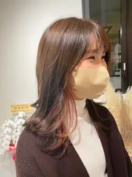 《大人気》✨カット+イヤリングカラー+透明感カラー+美髪トリートメント✨