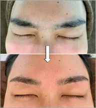 眉Wax脱毛+眉カット