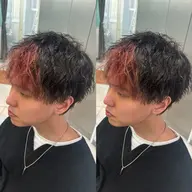 【men's】デザインカット+フェイスフリーミングカラー+2ステップトリートメント