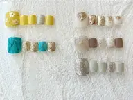 《オフ有🌺 フットネイル🦶》定額シンプル🩵