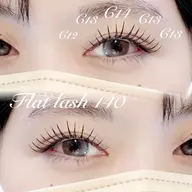 【LEDマツエク】LEDフラットラッシュ140本