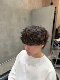 メンズカット➕シャドウパーマ➕シャンプー➕スタイリング