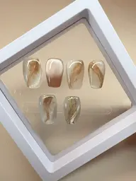 ハンドネイル 🌸ニュアンスネイル✨オフ(自爪)·ケア込み⚡️長さだし➕2000円、埋め尽くしオフ➕1500円