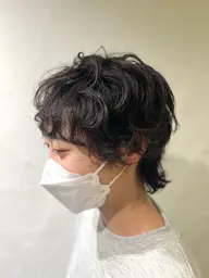骨格カット&コスメパーマ+炭酸ケア