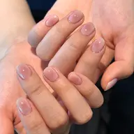 【ジェル】💓チークネイル(ベースクリア)