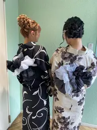 🤎浴衣着付け、ヘアセット込み🤎