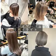 🌈✨【初回限定】デザインハイライトカラー+ケアトリートメント(白髪ぼかし外国人風コントラストハイライト)