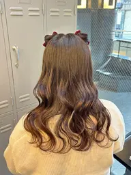 【🤍限定価格🪄】🎀ふわふわヘアアレンジ🩰#ライブ推し活ヘア𝜗𝜚˚⋆#お出かけヘア🍒(※髪飾り持参)