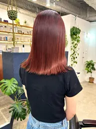 【☆新規人気クーポン☆】ブリーチなしダブルカラー+トリートメント 🍊ブリーチを使わずカラー剤で明るくするWカラー🍊