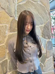 カット(モデル様)+ワンカラー + Aujua 最高級 treatment 💫