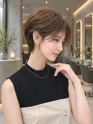 白髪ぼかし+カット+トリートメント￥35200→¥24200
