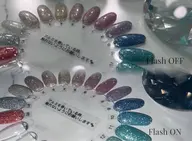 【オフ込】夏のキラキラフラッシュネイル💎