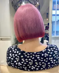 w color ケアブリーチカラー+カット+髪質改善ハホニコトリートメント(ケアプロ付き)
