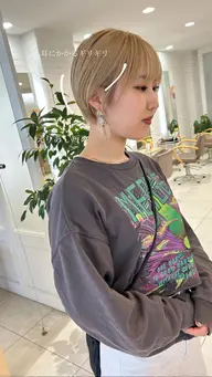 【透明感カラー】ブリーチカラー＋ツヤトリートメント