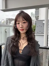 お出かけ前に✨️コテ巻きヘアセット💖