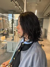 デジタルパーマ+カット+前処理中間処理+炭酸泉🫧